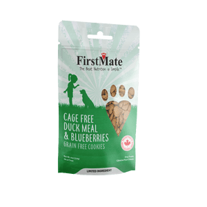 FirstMate Cage Free Duck Meal & Blueberries Grain Free Dog Treats