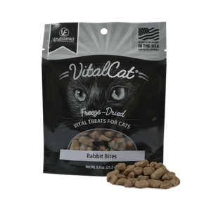 Vital Essentials Freeze Dried Rabbit Bites Cat Treats