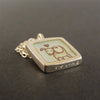 Sterling Silver and Enamel "Talks to Dogs" Necklace