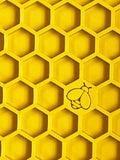 Soda Pup Enrichment Lick Mat - Yellow Honeycomb