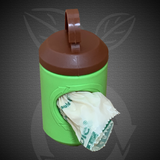 Leash Poop Bag Dispenser - With One Compostable Dog Poop Bag Refill Roll