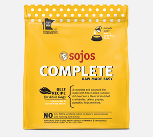 Sojos Complete Dog Food Beef Recipe