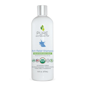 Pure and Natural Certified Organic Itch Relief Shampoo for Dogs