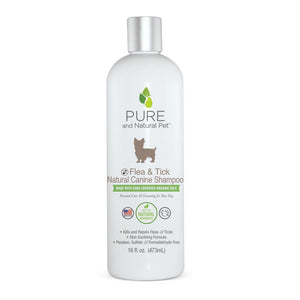 Pure and Natural Pet Flea & Tick Shampoo for Dogs