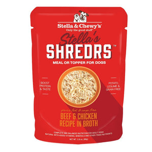 Stella & Chewy's Shredrs Chicken & Beef in Broth 2.8 oz