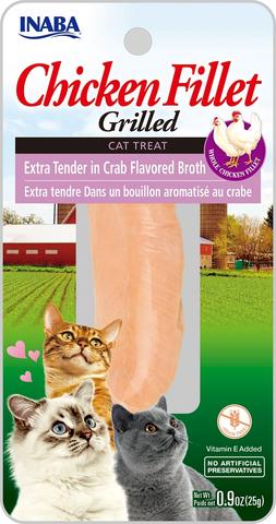 Inaba Churu Grilled Chicken Fillet w/ Crab Cat Treat