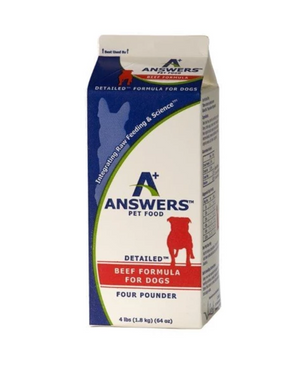 Answers Frozen Raw Detailed Beef for Dogs