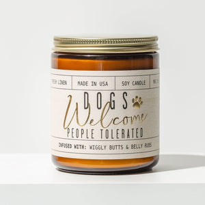 Soy & Sass Dogs Welcome Soy Candle