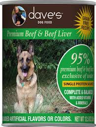 Dave’s 95% Premium Meats Dog Food—Beef & Beef Liver 13oz