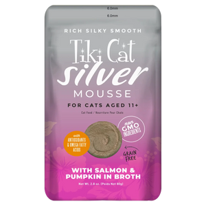 Tiki Cat Silver Mousse with Salmon & Pumpkin in Broth 2.8oz