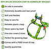 WAUDOG Nylon Avocado Step-In Dog Harness w/ QR Tag
