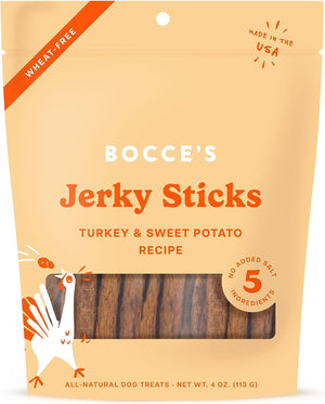 Bocce's Bakery Turkey & Sweet Potato Jerky Sticks
