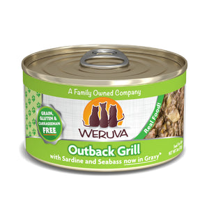 Weruva Outback Grill Sardines & Seabass in Gravy Cat Food