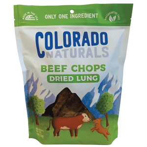 Colorado Naturals Beef Chops Dried Lung Dog Treat - 1lb