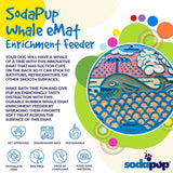 Soda Pup Enrichment Lick Mat Suction Cups - Blue Whale
