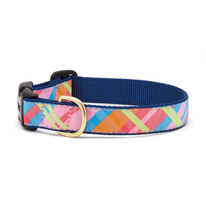 Up Country Pink Madras Dog Collars & Leads