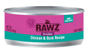 Rawz Shredded Chicken & Duck Cat Food 3oz