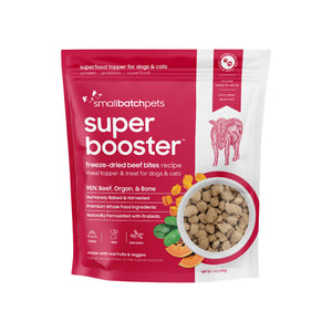 SmallBatch Freeze Dried Super Booster Topper or Treat Beef Bites 7 oz