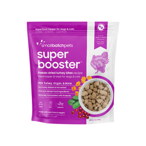 SmallBatch Freeze Dried Super Booster Topper or Treats Turkey Bites 7 oz