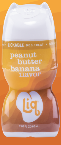 LIQ Brands Peanut Butter & Banana Flavour Lickable Dog Treat