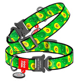 WAUDOG Nylon Avocado Collar with QR Tag