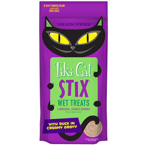 Tiki Cat Stix Wet Treats - Duck in a Creamy Gravy