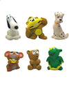Lanco Set of 6 Squeaky Rubber Dog Toys