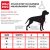 WAUDOG Nylon Avocado Step-In Dog Harness w/ QR Tag