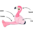 P.L.A.Y.  Fetching Flock Flora the Flamingo Plush Dog Toy