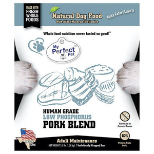 My Perfect Pet Low Phosphorus Gently Cooked FRZN Pork Dog Food 4#