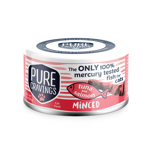 Pure Cravings Tuna & Salmon Minced Cat Food 3oz
