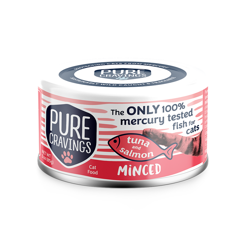 Pure Cravings Tuna Salmon Minced Cat Food 3oz PetWorks