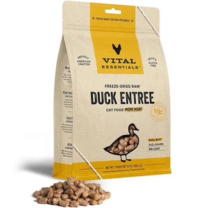 Vital Essentials Freeze Dried Duck Mini Nibs Cat Food