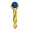 4BF Rubber Ball With Tug Rope Dog Toy