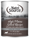 NutriSource High Plains Select Grain Free Wet Dog Food