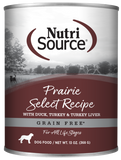 NutriSource Prairie Select Grain Free Wet Dog Food