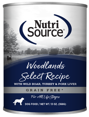 NutriSource Woodlands Select Grain Free Wet Dog Food