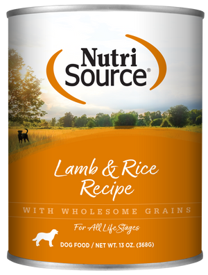Nutrisource Lamb & Rice Canned Dog Food 13 oz