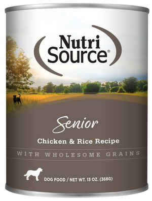 Nutrisource Chicken & Rice Senior 13 oz