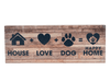 Dog Speak Large Pallet Box Sign - House+Dog+Love=HOME