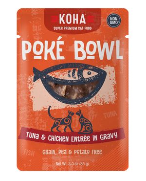 KOHA Poké Bowl Tuna & Chicken Entrée in Gravy