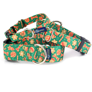 2 Hounds Design Holiday Cookies Christmas Dog Collar - EarthStyle