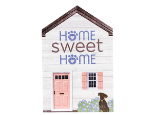 Dog Speak Large Rustic House Sign - Home Sweet Home