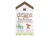 Dog Speak Extra Large Rustic House Sign - Dogs Welcome People Tolerated