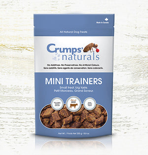 Crumps Naturals - Mini Trainers Semi Moist Treats Beef Dog Treats