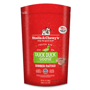 Stella and Chewy's Duck Duck Goose Frozen Raw Dinner Patties