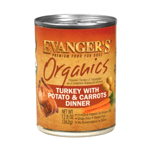 Evangers Organics Turkey Potato and Carrot Dog Food 12.8oz