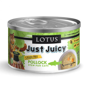 Lotus Just Juicy Pollock Stew Cat Food 2.5oz