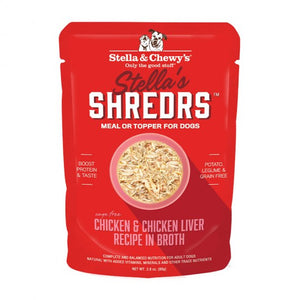 Stella & Chewy's Shredrs Chicken & Chicken Liver in Broth 2.8 oz