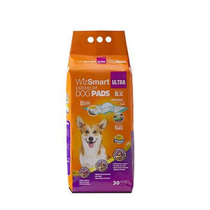 WizSmart All Day Dry Premium Dog Pads Ultra 30 Pack